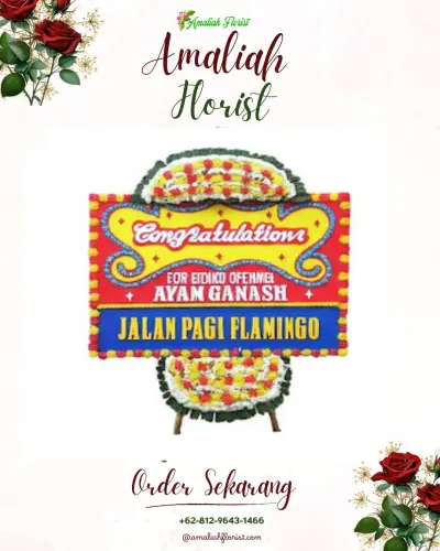 Bunga Papan Congratulation di Tanjung Karang Permai